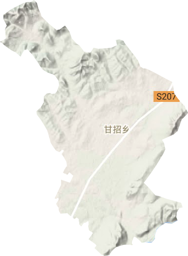 甘招鄉地形圖