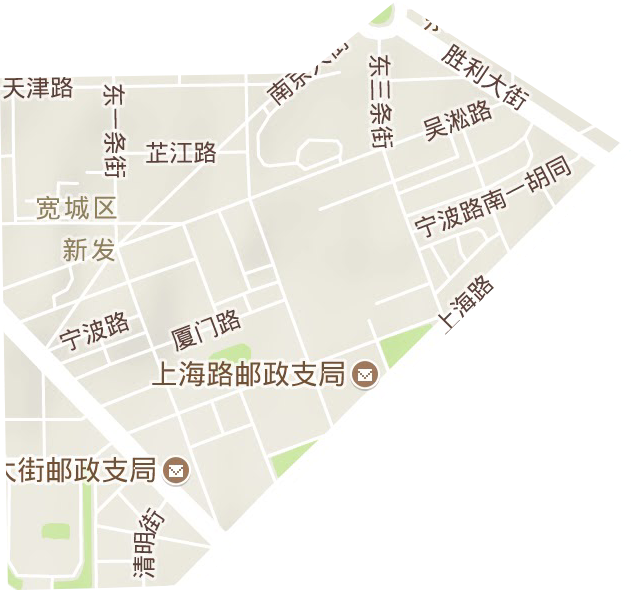 新發街道地形圖