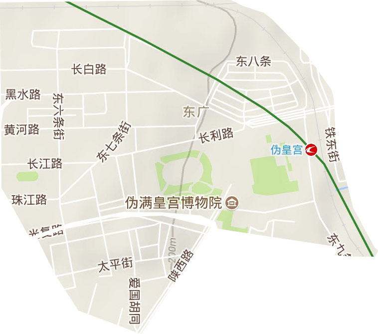 東廣街道地形圖