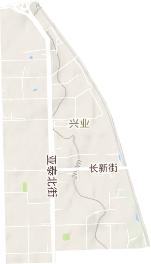 興業街道地形圖