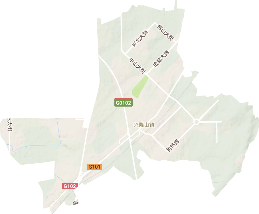 興隆山鎮(zhèn)地形圖