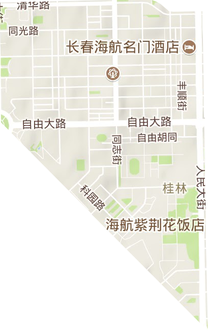 桂林街道地形圖