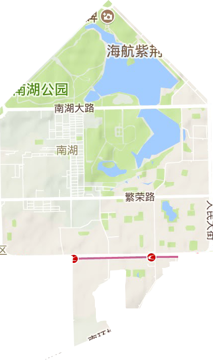 南湖街道地形圖