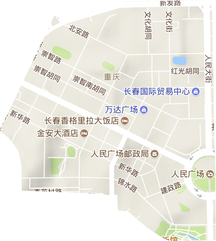 重慶街道地形圖