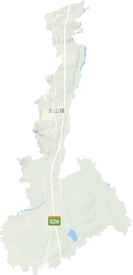 樂山鎮(zhèn)地形圖