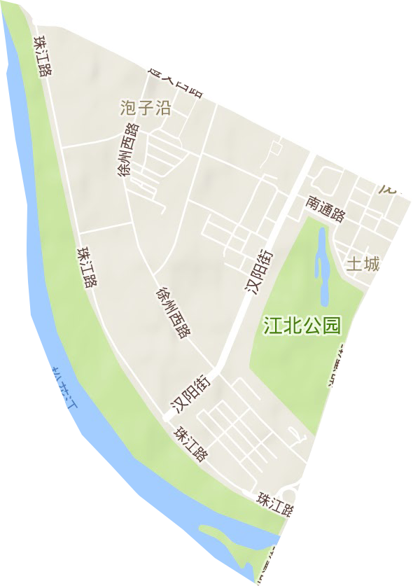 湘潭街道地形圖