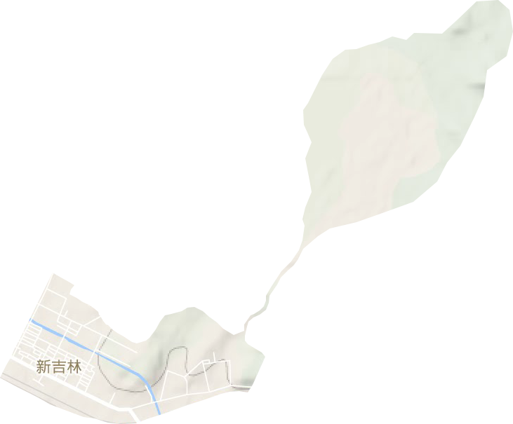 新吉林街道地形圖