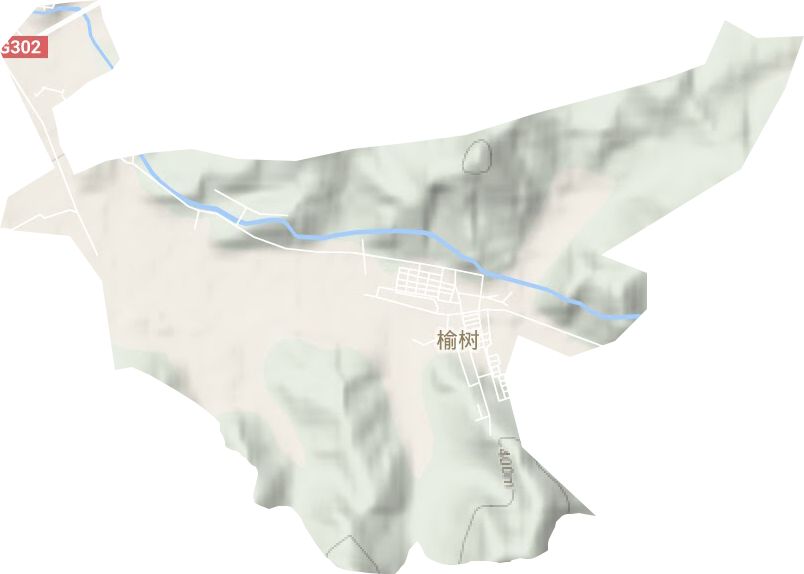 榆樹街道地形圖