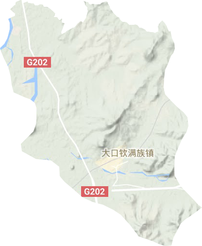大口欽鎮地形圖