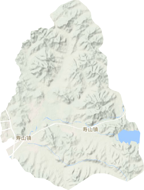 壽山鎮(zhèn)地形圖