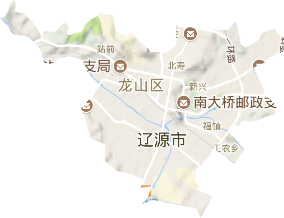 縣級直管村級單位（特殊鎮）地形圖