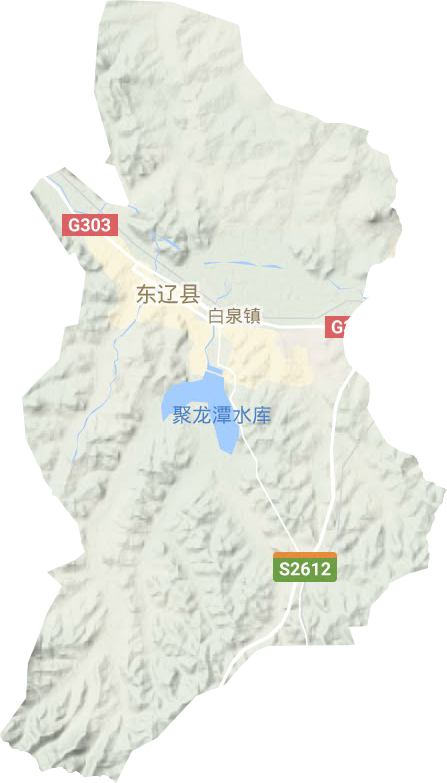 白泉鎮地形圖