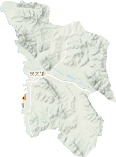 泉太鎮(zhèn)地形圖