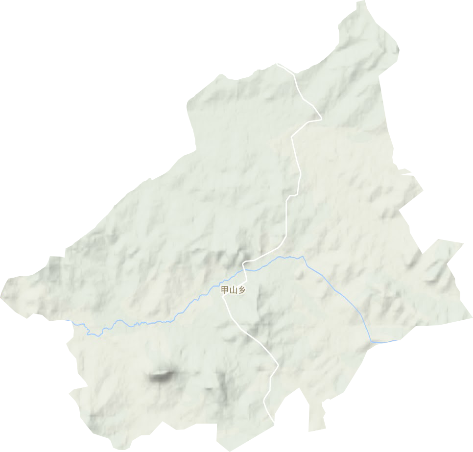 甲山鄉地形圖