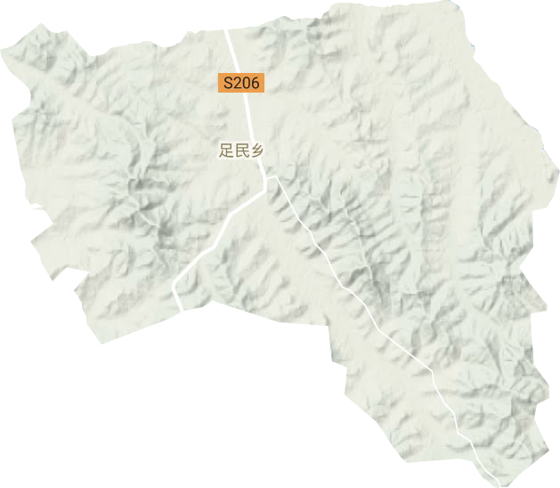 足民鄉地形圖