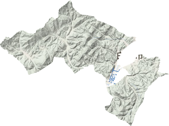 七道江鎮(zhèn)地形圖