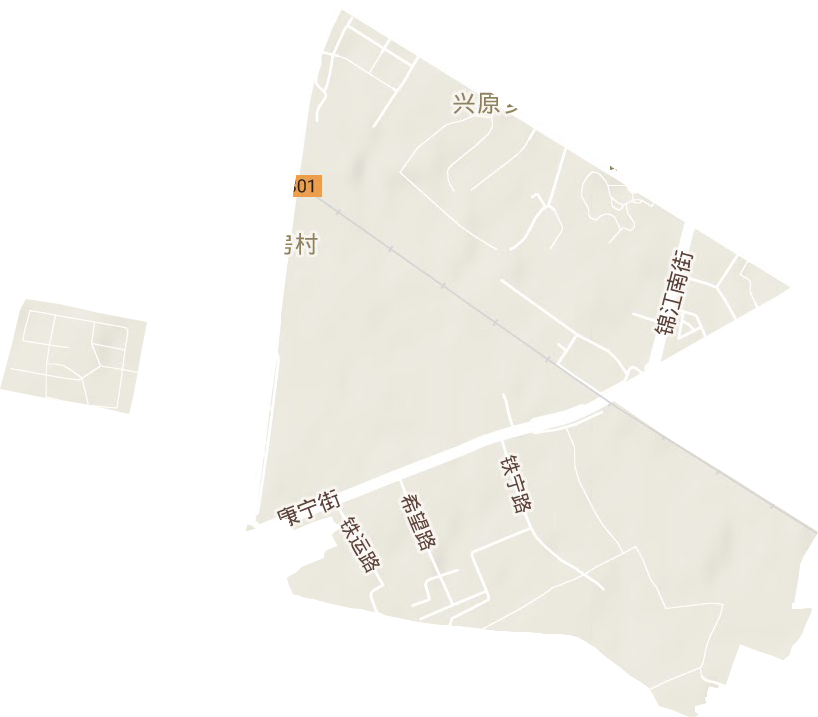 鐵西街道地形圖