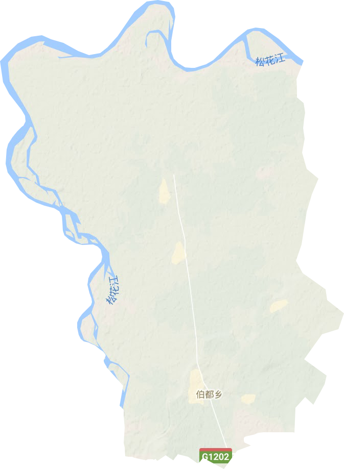 伯都鄉(xiāng)地形圖