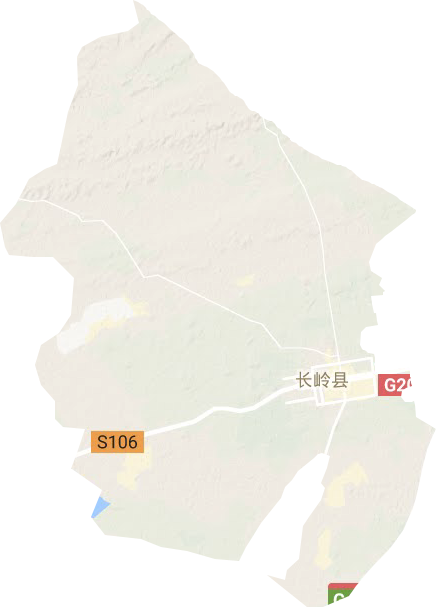 長嶺鎮地形圖