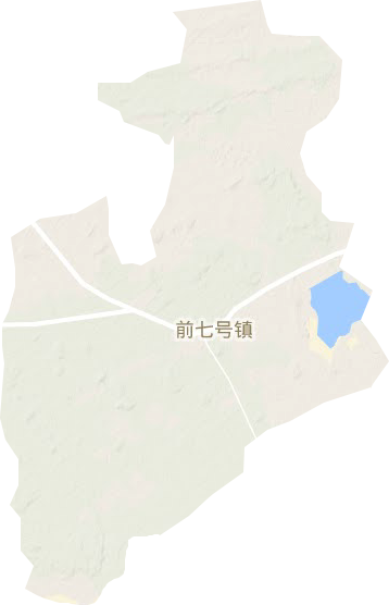 前七號鎮地形圖