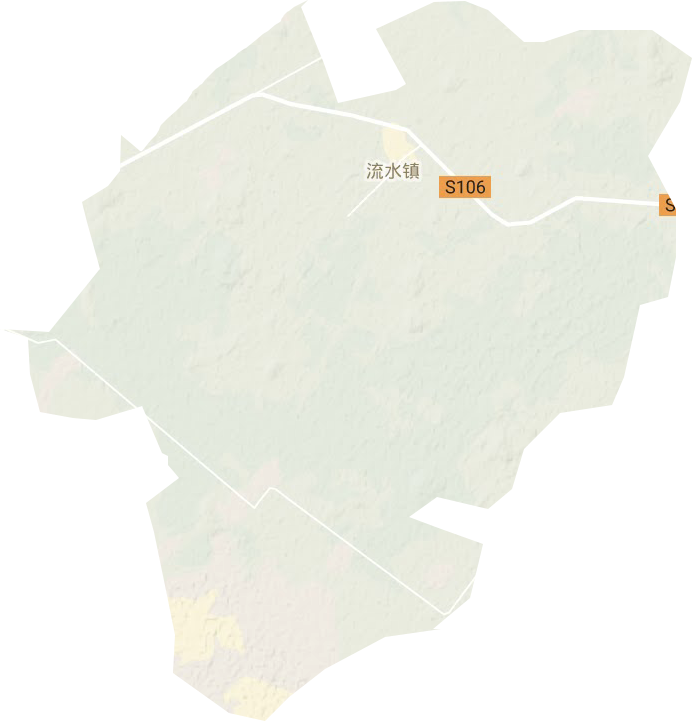流水鎮(zhèn)地形圖