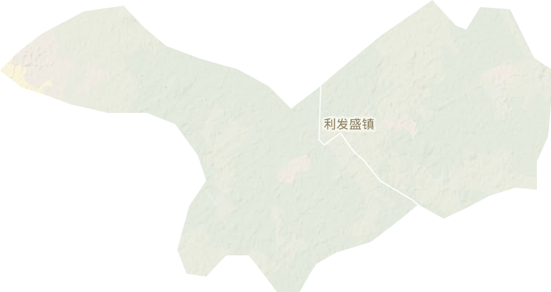利發盛鎮地形圖