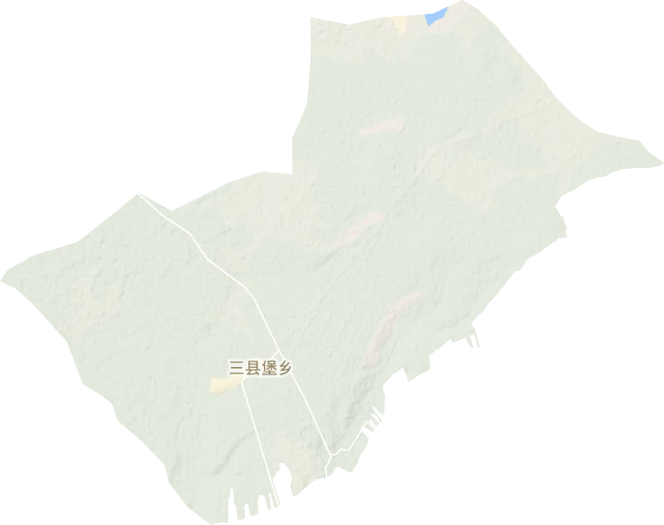 三縣堡鄉地形圖