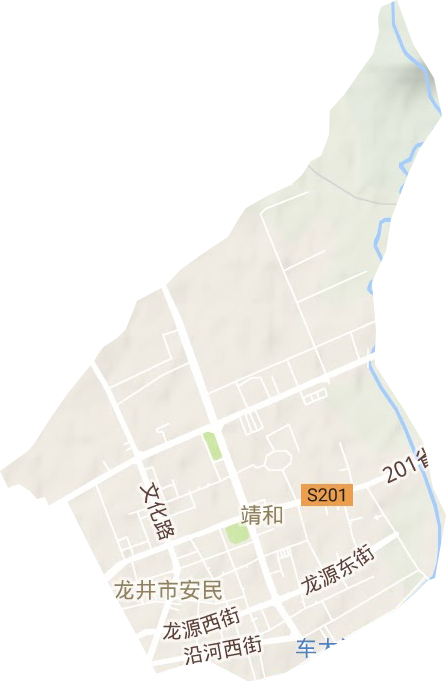 靖和街道地形圖