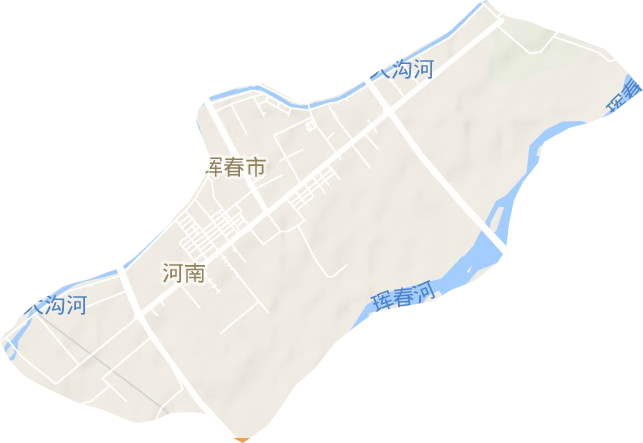 河南街道地形圖