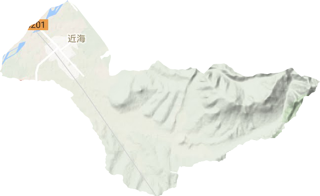 近海街道地形圖