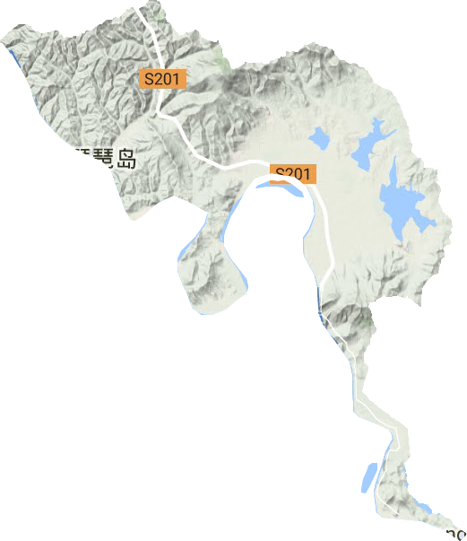 敬信鎮(zhèn)地形圖