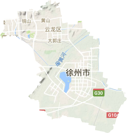 云龍區地形圖