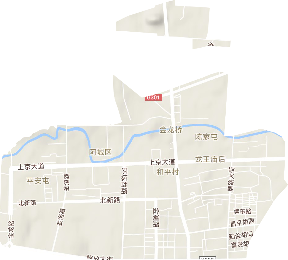 金城街道地形圖