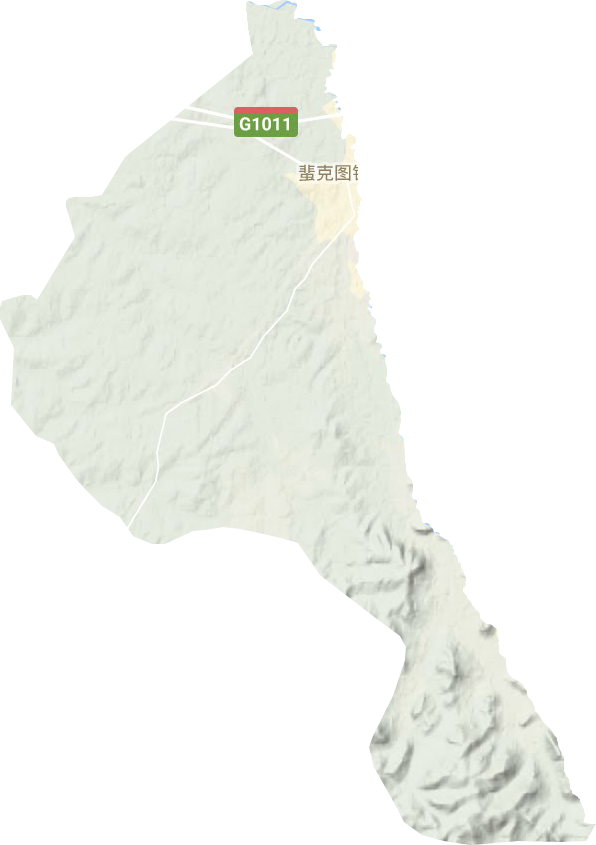蜚克圖鎮地形圖