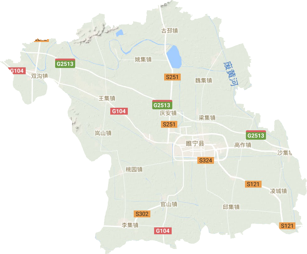 睢寧縣地形圖