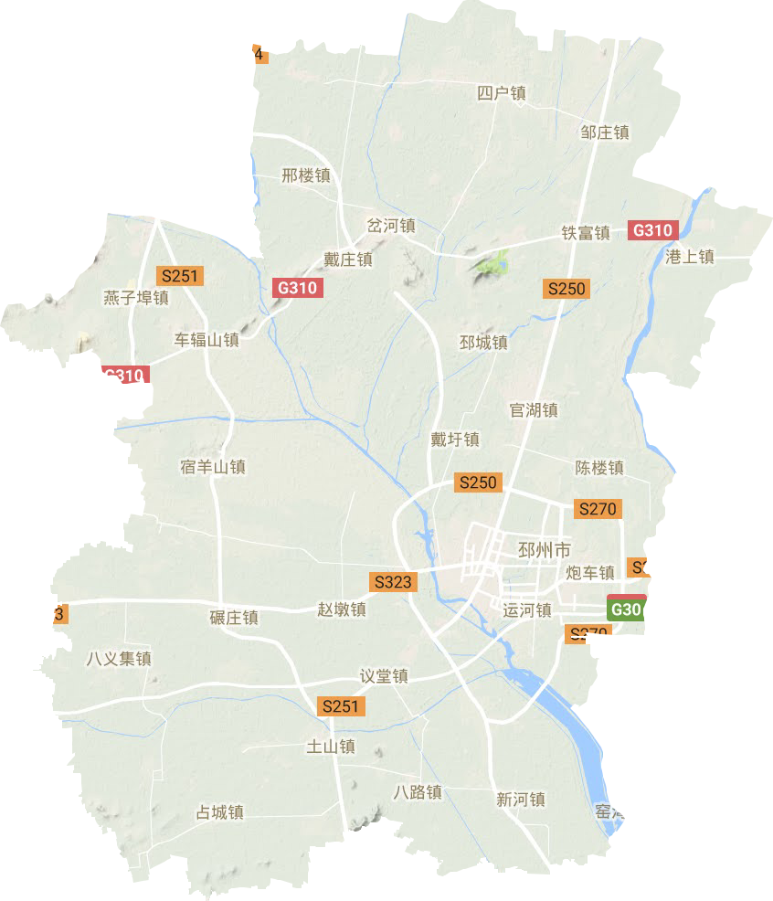 邳州市地形圖