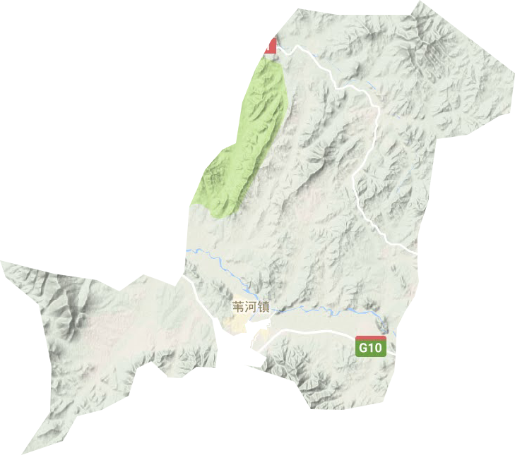 葦河鎮(zhèn)地形圖
