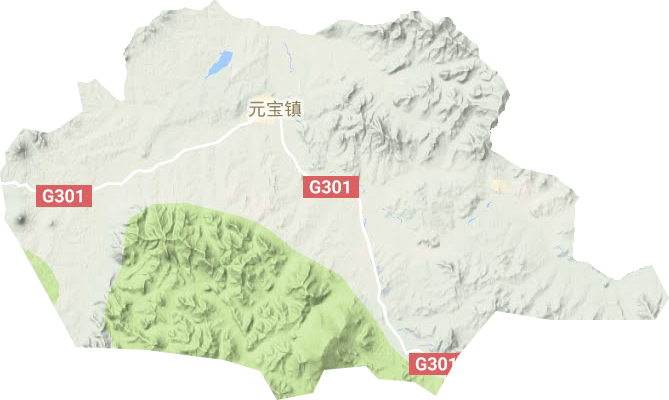 元寶鎮地形圖