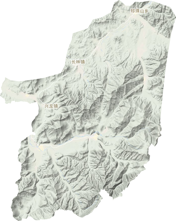 珍珠山鄉地形圖
