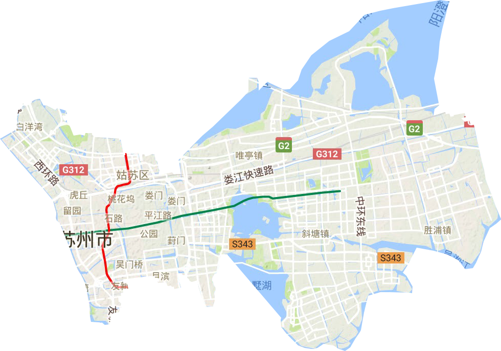 姑蘇區(qū)地形圖