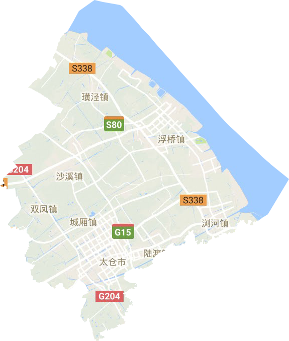 太倉市地形圖
