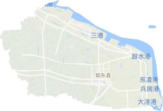 如東縣地形圖