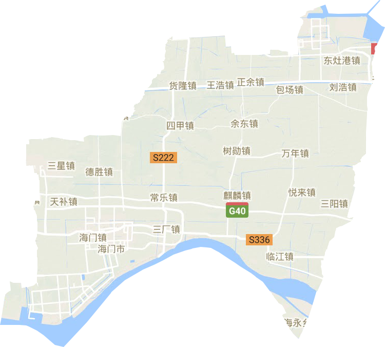 海門市地形圖