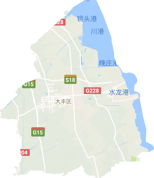 大豐區地形圖
