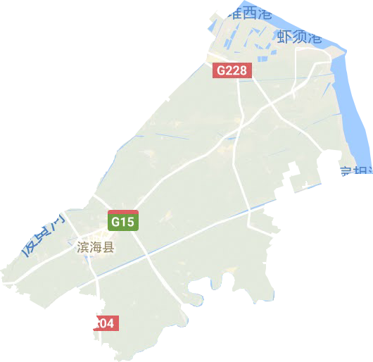 濱海縣地形圖