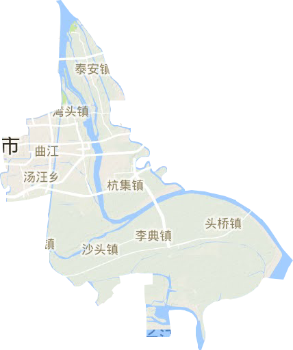 廣陵區(qū)地形圖