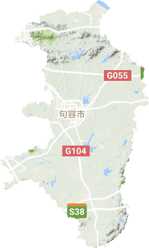 句容市地形圖