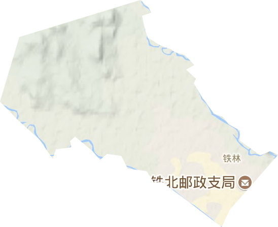 鐵林街道地形圖