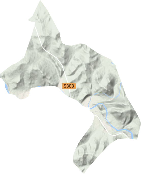 對青山經營所地形圖