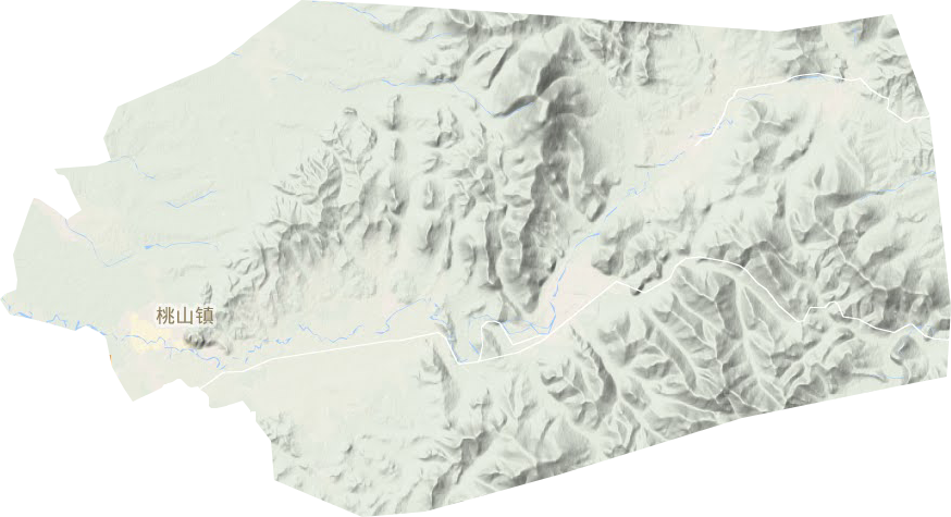 桃山鎮(zhèn)地形圖